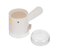 Dispensador de Sal de Plástico con Botón Pulsador y Tapa Hermética | Diseño de Dibujos Animados Blanco, Dosificación Precisa para Sal Marina y Pimienta, Uso en Viaje y Cocina