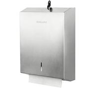 Dispensador de Toallas de Papel para Montaje en Pared, Comercial, Plegable, multipliegue, Triple Pliegue, dispensador de Toallas de Mano sin Contacto con Cerradura