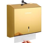 Dispensador de Toallas de Papel para Montaje en Pared, dispensador de Toallas de Papel de Mano multipliegue, Soporte de pañuelos de Acero Inoxidable