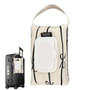 Dispensador de toallitas,Relleno para bolsas de toallitas, de algodón a rayas para salón de viaje, fiesta, camping, coche, oficina, al aire libre, cuarto de baño | Hogar oficina baño exterior