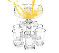 Dispensador de vasos de chupito, material portátil sin BPA, boquilla de flujo suave, tapa desmontable antideslizante, construcción ligera, accesorio que ofrece vertido rápido para cócteles y
