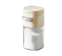 Dispensador De Vidrio De Tipo Empujador - Contenedor De Azúcar, Sal Y Pimienta De 180 Ml, Coctelera De Ancha Antideslizante, Olla De Condimentos Durable | Cocina Mesa De Comedor Café Casa Cocina