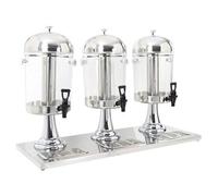 Dispensador De Zumo Triple Acero Inoxidable 3 X 8 L Vidaxl