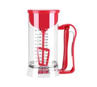 Dispensador eléctrico de masa de 1500 ml, mezclador de masa para panqueques alimentado por batería sin cable, separador automático de masa para cupcakes con mango de disparo, para