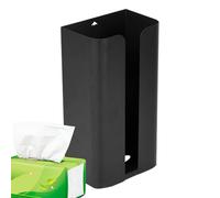 Dispensador magnético de pañuelos, dispensador de bolsas de basura instalado en el refrigerador, organizador de con acero al carbono, doble apertura y fuerte succión para pañuelos