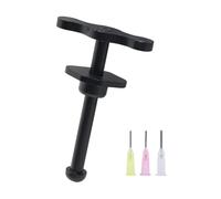 Dispensador manual de jeringa de aleación de aluminio, herramienta de émbolo, potenciador de flujo de soldadura para pegamento UV, máscara de soldadura de tinta, empujador de aceite
