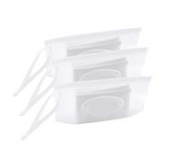 Dispensador portátil de 3 bolsas de toallitas húmedas, soporte reutilizable recargable, contenedor dispensador de toallitas húmedas respetuoso con el medio ambiente, contenedor de viaje para viajes,
