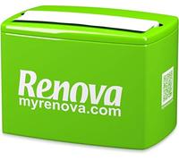 RENOVA Dispensador de Servilletas Zig-Zag, Metálico, Capacidad 180, Verde