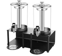 Dispensadores de bebidas de 8L for fiestas, dispensador de bebidas con soporte, zumo frío comercial for cerveza, limonada Dispensadore bebidas(2 head)