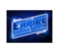 Displate - Póster metálico - Imán Mounted - Star Wars - Episode V The Empire Strikes Back neon