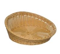 Dispone de cesta de mimbre, redonda, de polipropileno, colour gris, de diámetro 31-37 cm, H: 12/6 cm