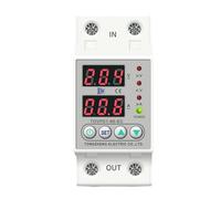 Dispositivo de protección contra sobretensión y subtensión ajustable, 60 A, 230 V, relé protector, monitor, límite de corriente, TOVPD1-63-EC(60A)
