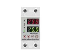 Dispositivo de protección contra sobretensión y subtensión ajustable riel CA 40 A 63 A 230 V Relé sobrecorriente Límite(63a,Voltage Current G)