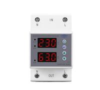 Dispositivo de protección contra sobretensión y subtensión ajustable TOVPD1-63B 63A DIN Rail 230V Relé protector Monitor corriente