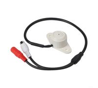 Dispositivo de recogida de audio con micrófono CCTV para sistema de cámara de seguridad, monitoreo de voz, cancelación de ruido, color blanco, tamaño estándar