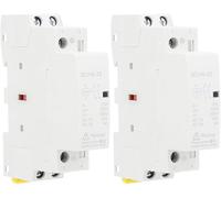 Dispositivo Protección Sobretensión, 25 A, 12 V 24 V, BCH8-25 2NO CC Protector Sobretensiones Protección Tensión Doméstica, Montaje en Carriles para Sistema Control Inteligente (2 Unidades CC 12 V)