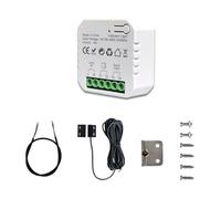 Dissot Controlador de abridor de puerta de garaje WiFi Tuya Life con sensor App Control remoto adecuado para el hogar, enchufe Ue Instalación fácil