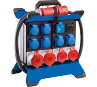 Distribuidor CEE-Standstrom con doble toma STECKY, 3 enchufes CEE, 400V, 32A, 5 polos