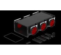 Distribuidor ComfoCube Flex Módulo 6xDN90 450x284x134 mm, negro, Polímero de Zehnder - 990323372