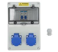 Distribuidor de Energía del Sitio, Distribuidor de Pared, Distribuidor de Energía de 220-250 V, Toma de Corriente a Prueba de Agua, Distribuidor de Enchufe de Superficie, (Enchufe de la UE)