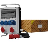 Distribuidor de energía TD-S/FI, 2x16A, 4x230V, cable 5x4mm², soporte, marca Doktorvolt®, modelo 0168