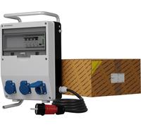Distribuidor de energía TD-S/FI, 3x230V, contador de electricidad MID, estructura de cables, marca Doktorvolt®, modelo 0489