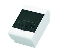 Distribuidor pequeño de 4 módulos/caja de fusibles/caja de distribución, montaje en superficie, IP40
