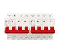 disyuntor, 1pcs,Interruptor de transferencia manual doble potencia 4P MCB 50 Hz/60 Hz 400~6 A 10 A 16 A 20 A 25 A 32 A 40 A A 63 A 80 A 100 A(16a 4P)