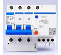 Disyuntor AC230/400V NXBLE-32 3P N Dispositivo de Corriente Residual C 6 10 16 20 25 32A Disparador Electromagnético Tipo Protección contra Sobrecarga 1 Pieza(32A)