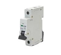 Disyuntor automático miniatura 1P 20A curva C gris, protección de circuitos eléctricos en instalaciones domésticas y comerciales.