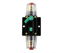 Disyuntor CC 12 V-48 V, fusible automático con botón de reinicio para | Botón de reinicio manual, reemplazo para fusibles AGU, conectores para cable de 4/8 AWG, protección contra sobrecarga para