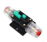 Disyuntor CC 12 V-48 V, fusible automático con botón de reinicio para | Botón de reinicio manual, reemplazo para fusibles AGU, conectores para cable de 4/8 AWG, protección contra sobrecarga para