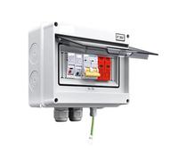 Disyuntor de 8 vías, 1 en 1 salida, 600V CC, 16A, 20A, 25A, 32A, 40A, 50A, 63A, dispositivo de protección contra sobretensiones, Terminal de cable doble, HT-8WAY 1 en 1 salida(25A)