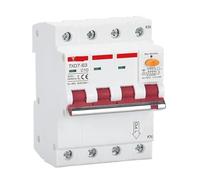 Disyuntor de fuga monofásico MCB RCBO 16A 32A 63A 2P 3P 4P 30MA 300MA RCCB AC380V protección eléctrica del Motor(3P 30MA,50A)