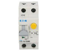 Disyuntor diferencial 2P 16A tipo B, corriente de disparo 0,03A, modelo AC PKNM 16/1N/B/003, referencia 236200