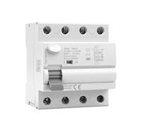 Disyuntor diferencial 63A 30mA tipo B interruptor diferencial auto rearmable 63A 0.03A 10kA RCCB disyuntores de corriente residual AC400V Adecuado para estaciones de carga y equipos industriales GYL9