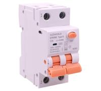 Disyuntor diferencial con protección contra sobrecorriente, tipo B, 16A, 1P+N, 6kA, 30mA, 2 módulos