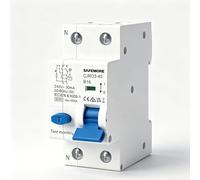 Disyuntor Diferencial Electromagnético RCBO 16A - Tipo A 30mA Curva B | Interruptor Diferencial 16 amperios 1P+N de Alta Sensibilidad - Para Circuito