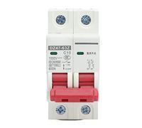 Disyuntor en miniatura, disyuntor en miniatura DC 1000V 20A para sistemas de energía marina Sistemas solares fotovoltaicos, aislador de batería para vehículos recreativos (16, Amperios)