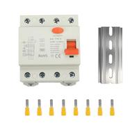 Disyuntor FI, tipo B 40 A, 30 mA, 4 pines, disyuntor diferencial tipo B, interruptor intensivo RCD tipo B para Wallbox, estación de carga, montaje en carril DIN