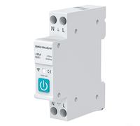 Disyuntor inteligente, 25A Tuya WIFI Interruptor de relé inteligente inteligente, 1P Interruptor de control remoto para el hogar con riel DIN para equipos eléctricos - Admite 3 modos de temporización
