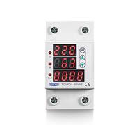 Disyuntor,Interruptor AutomáTico MagnetotéRmico 6 3a 230v 3in1 Pantalla DIN RAIL AJUSTABLE Y BAJO EL RELAJO DE PROTECTOR VOLTAJE CON SOBRE LA PROTECCIÓN CORREO ACTUAL