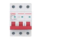 Disyuntor,Interruptor AutomáTico MagnetotéRmico Disyuntor Miniatura 3P MCB 54 Mm 6kA 50/60Hz 6/10/16/20/25/32/40/50/63/80A(6A)