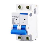 Disyuntor MCB NXB-63 2P 2A 10A 16A 32A 40A 63A Curva C CA 230/400V Montaje en riel DIN Doméstico