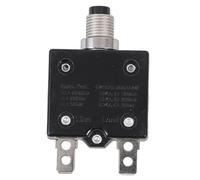 Disyuntor Térmico Pulsador 25a 50vdc Negro para Automóvil y Panel | Protección contra Sobrecarga, Restablecimiento Manual tras Disparo, Apto para Circuitos Dc y Reparación