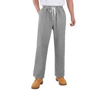 DiULi Pantalones Cocinero Hombre Mujer, Pantalón de Cocina Cuadros Unisex Adulto, Pantalones de Trabajo para Chefs y Camareros, Pantalón de Chef Diseño de Pierna Recta con Cintura Elástica, Cuadros-M