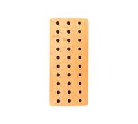 Diuyzoc Soporte para Herramientas De Madera para Punzones, con Construcción De Resistente, 14,9x6,1x4,1 Cm, Estante Organizador Herramientas Madera con Orificios, Soporte Artesa