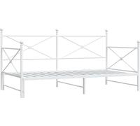 Diván con nido sin colchón blanco 107x203 cm acero