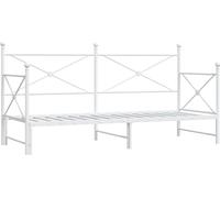Diván con nido sin colchón blanco 90x200 cm acero