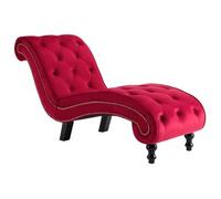 Diván De Terciopelo Rojo Vidaxl